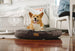 SHADOW GRAY HOUNDSTOOTH DOG BED