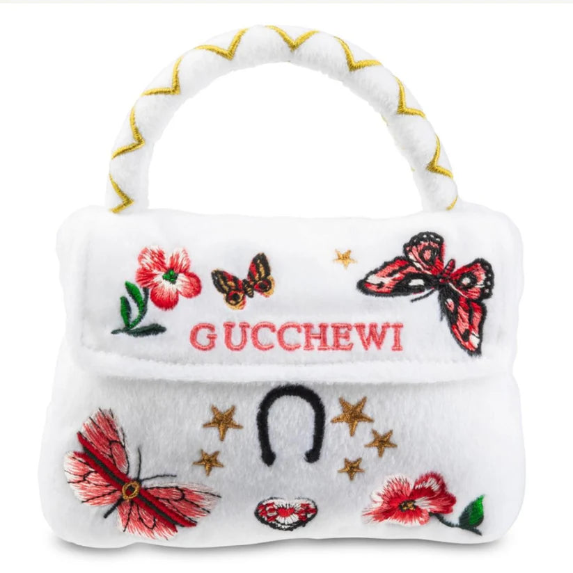 Gucchewi Butterfly Purse Dog Toy