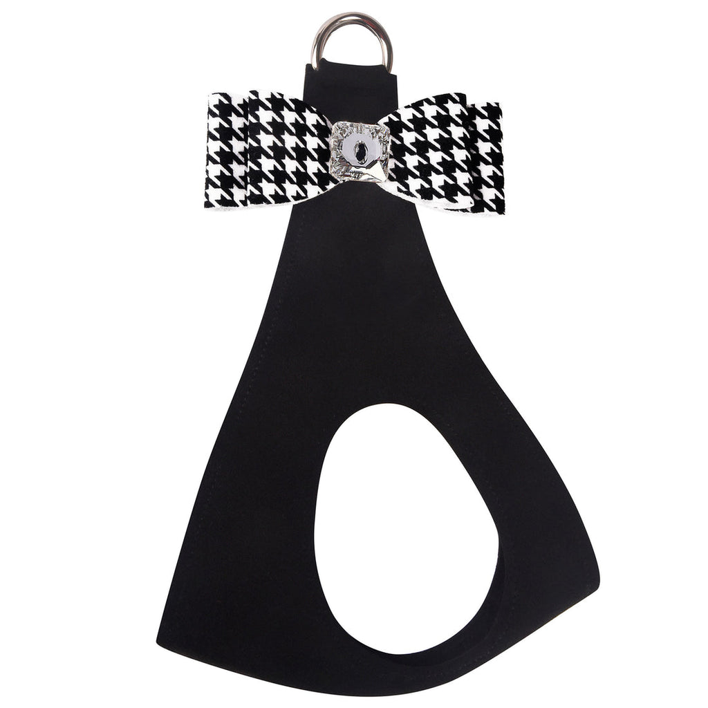 HOUNDSTOOTH BIG BOW STEP-IN DOG HARNESS