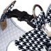 HOUNDSTOOTH TAIL BOW STEP IN DOG HARNESS