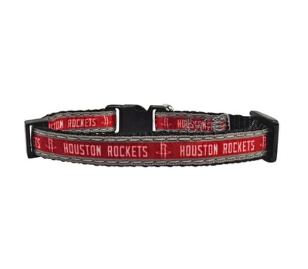 HOUSTON ROCKETS SATIN DOG COLLAR