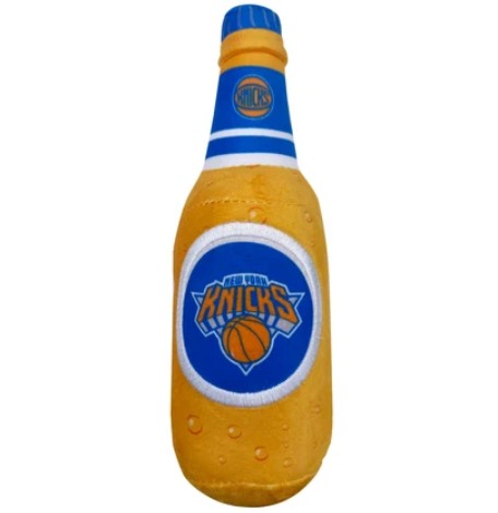 NEW YORK KNICKS BOTTLE DOG TOY