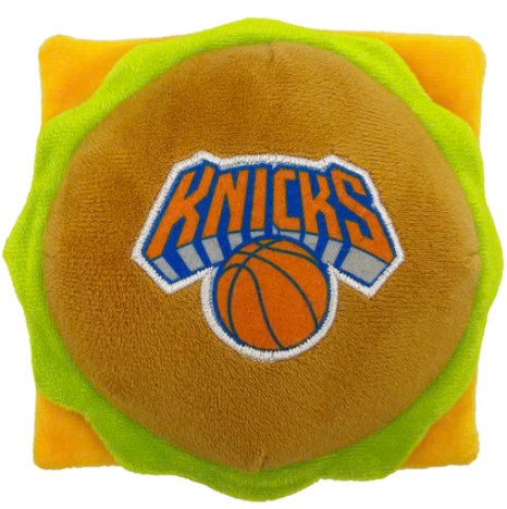 NEW YORK KNICKS HAMBURGER DOG TOY