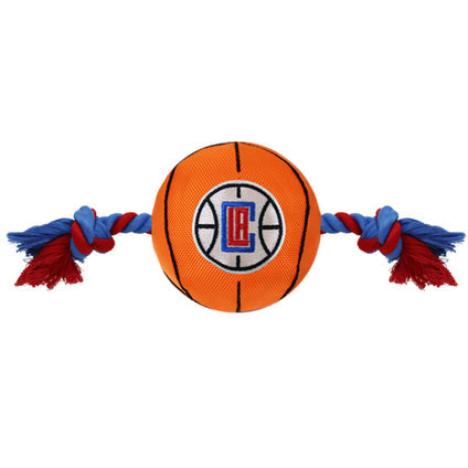 LA CLIPPERS BASKETBALL ROPE DOG TOY