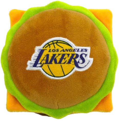 LOS ANGELES LAKERS HAMBURGER DOG TOY
