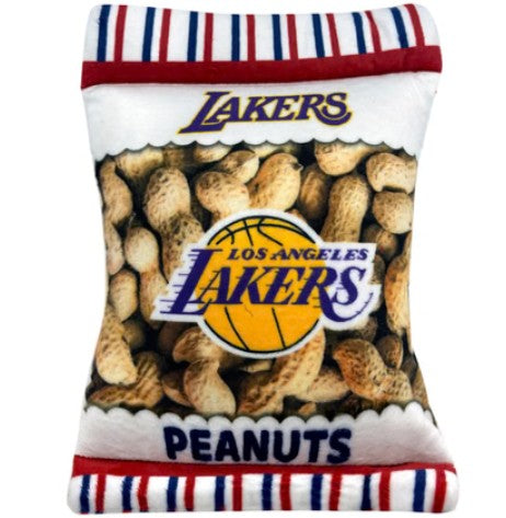 LOS ANGELES LAKERS PEANUT BAG DOG TOY