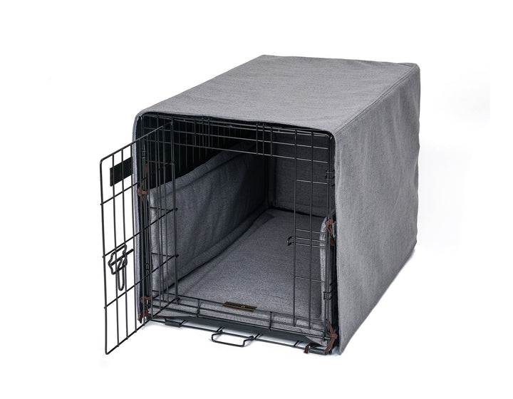 LARK GRAPHITE DOG CRATE COVER SET