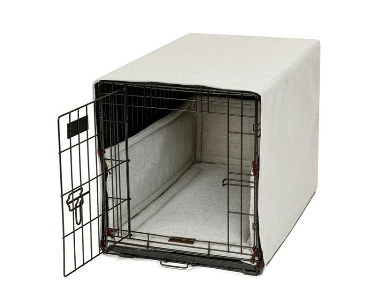 LARK IVORY DOG CRATE COVER SET
