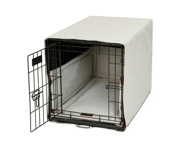 LARK IVORY DOG CRATE COVER SET