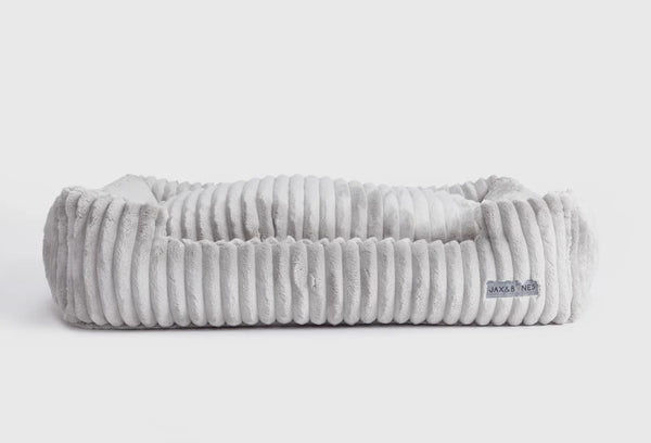 LUNA GREY LOUNGE DOG BED
