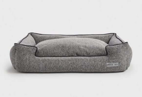 MANCHESTER GUNMETAL SMALL DOG LOUNGE BED