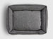 MANCHESTER GUNMETAL SMALL DOG LOUNGE BED