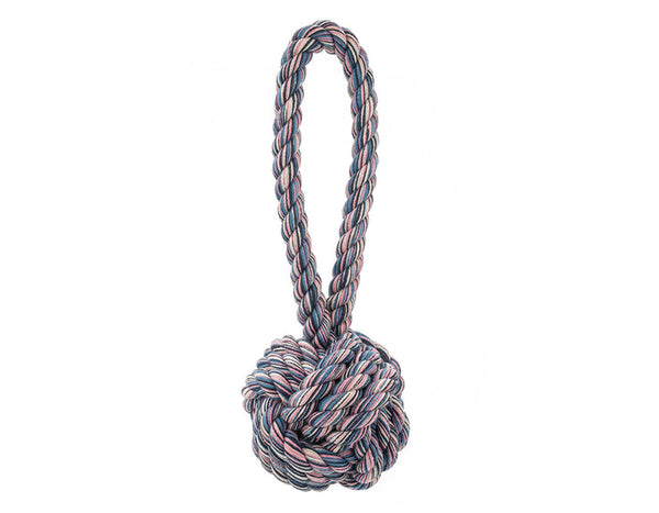MARBLED MULTICOLOR 5" CELTIC KNOT TIE DOG TOY