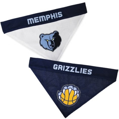 MEMPHIS GRIZZLIES REVERSIBLE DOG BANDANA