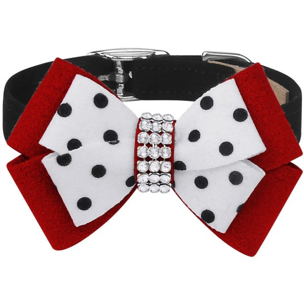 MINNIE BOW DOG COLLAR