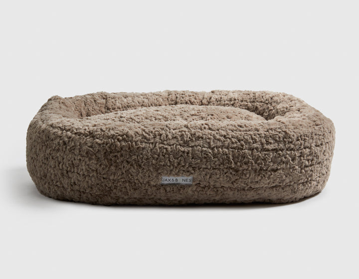 MOCHA CLOUD DONUT DOG BED