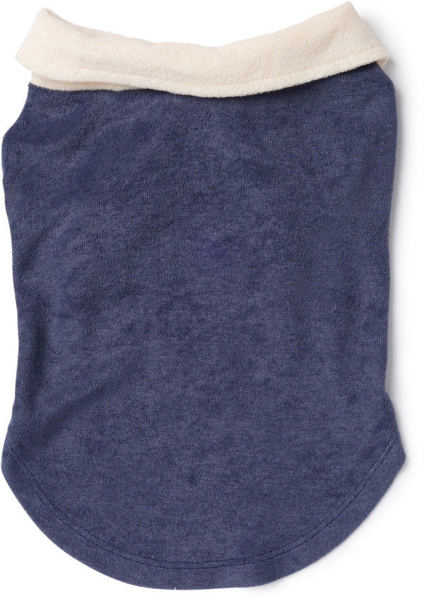 NAVY TERRY CABANA DOG SHIRT