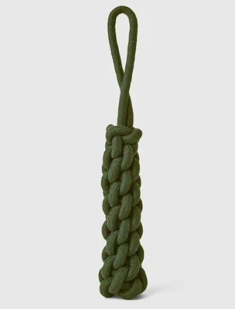 OLIVE TOP TUGGER ROPE DOG TOY