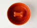 ORANGE ANTI SLIP SLOW FEEDER DOG BOWL