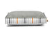 OYSTER GRAY SEASIDE BOXY DOG BED