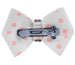 POLKA DOT W/ PINK GILTMORE DOG HAIR BOW