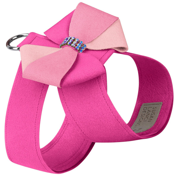 PINK VELVET TINKIE DOG HARNESS