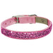 PINK CRYSTAL ROCKS DOG COLLAR