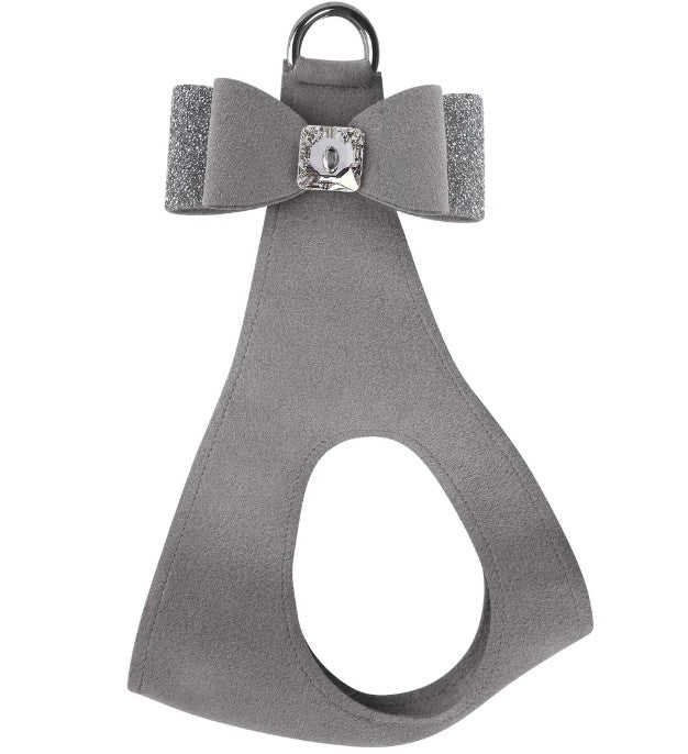 PLATINUM CRYSTAL STELLAR BIG BOW STEP-IN DOG HARNESS