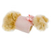 PUPPY PINK NOUVEAU BOW CHAMPAGNE FOX FUR DOG COAT