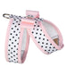 PUPPY PINK BIG BOW TINKIE DOG HARNESS W/ PUPPY PINK TRIM