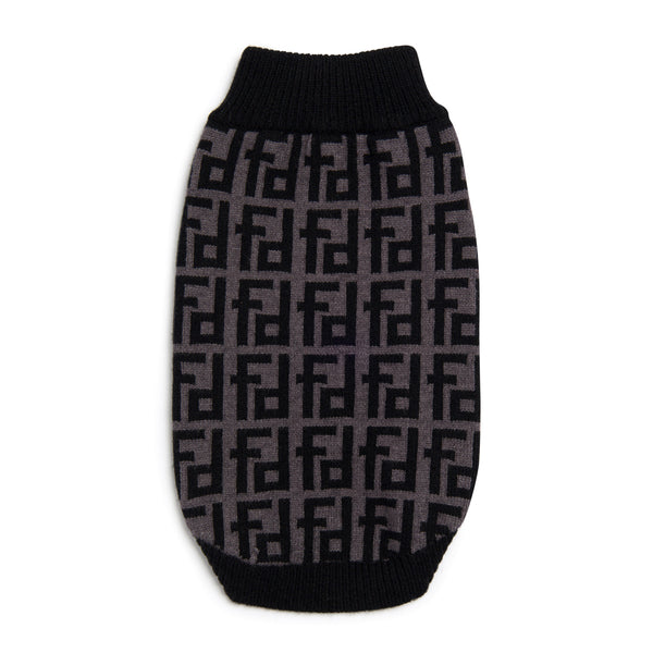 BLACK FD DESIGNER DOG SWEATER