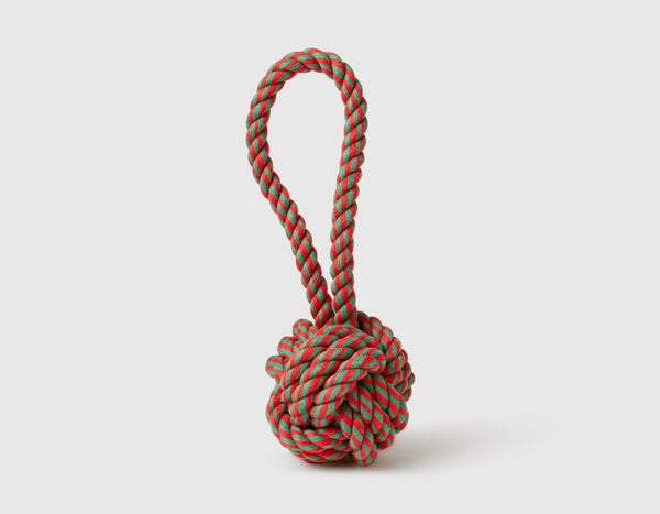 6" HOLIDAY ROPE DOG TOY