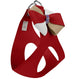 GLAM RED & SAHARA PINWHEEL BOW STEP IN DOG HARNESS
