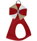 GLAM RED & SAHARA PINWHEEL BOW STEP IN DOG HARNESS