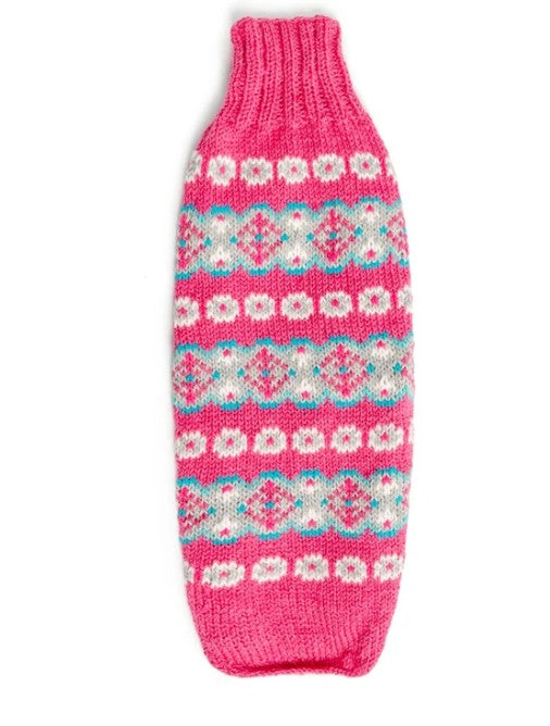 ALPACA ROSE FAIRISLE DOG SWEATER