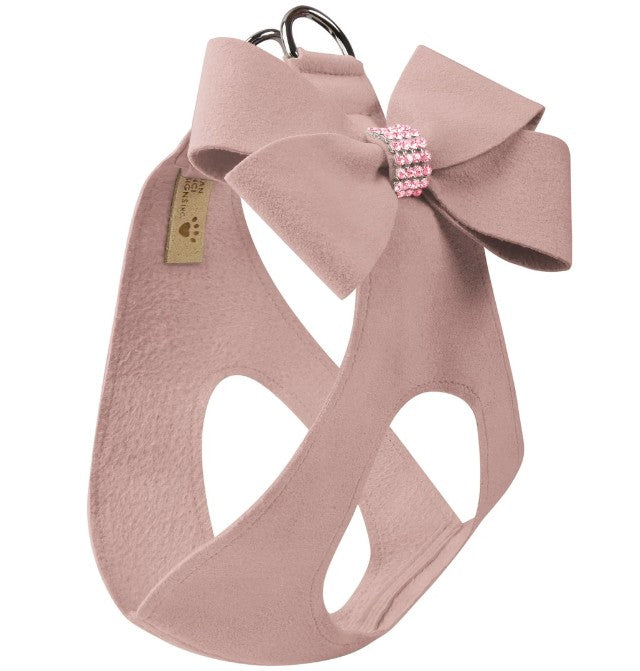 ROSEWOOD NOUVEAU BOW W/ PINK GILTMORE STEP IN DOG HARNESS
