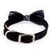 SCOTTY CHARCOAL PLAID BOW TIE DOG COLLAR