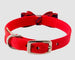 SCOTTY CHESTNUT PLAID BIG BOW DOG COLLAR