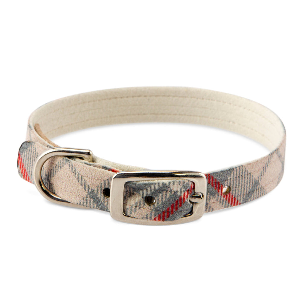 SCOTTY DOE PLAID DOG COLLAR