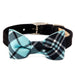 SCOTTY TIFFI PLAID BOW TIE DOG COLLAR