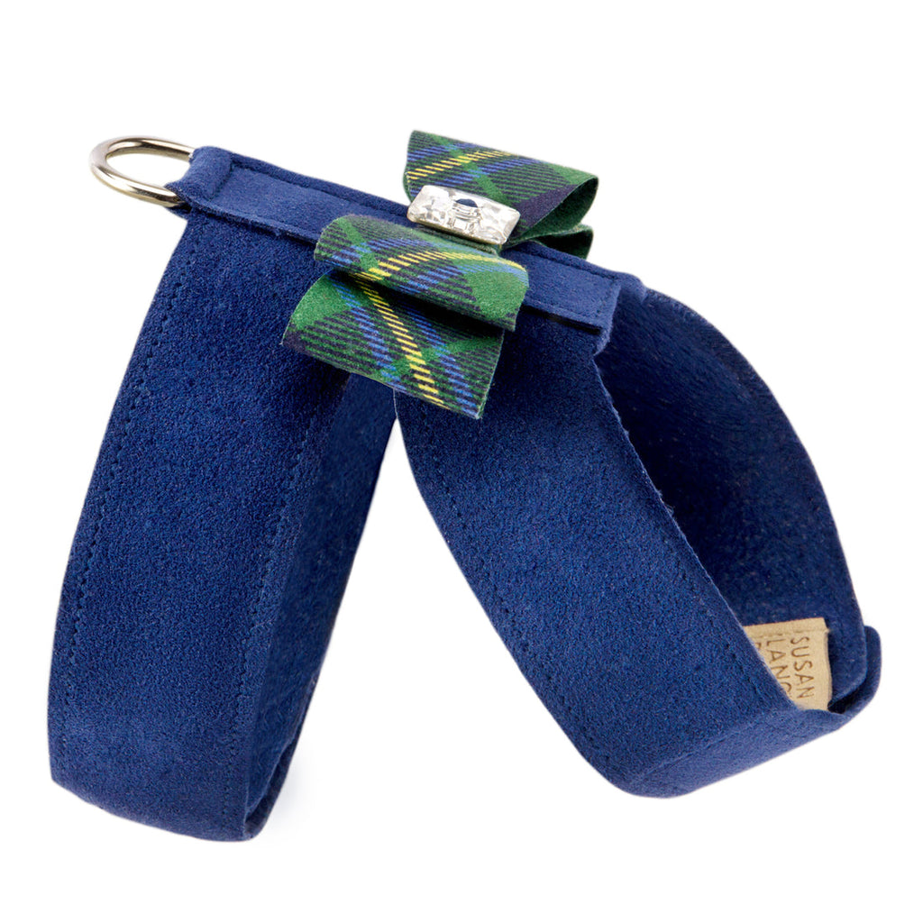 SCOTTY FOREST PLAID BIG BOW TINKIE DOG HARNESS