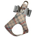 SCOTTY PLAID PLATINUM BIG BOW STEP-IN DOG HARNESS