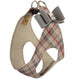 SCOTTY PLAID PLATINUM BIG BOW STEP-IN DOG HARNESS