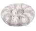SOFT PLATINUM SNOW LEOPARD DOG BED
