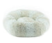 SOFT SNOW LEOPARD DOG BED