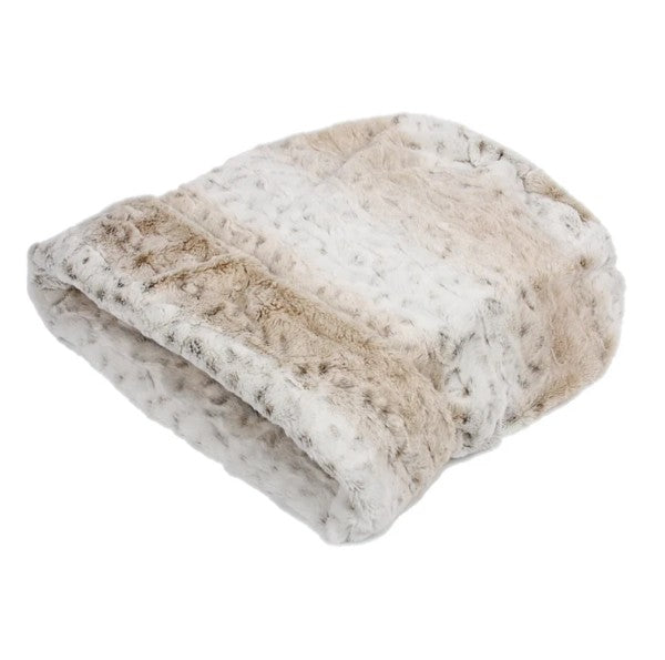 SOFT SNOW LEOPARD DOG CUDDLE CUP