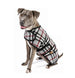 STEEL TARTAN PLAID DOG BLANKET COAT