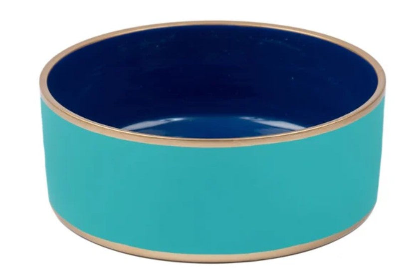 Cabana Turquoise Pet Bowl For Dogs and Cats