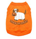 TRICK OR TREAT PUP DOG SHIRT - SUNSET ORANGE