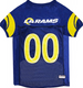 LOS ANGELES RAMS PET STRIPED NFL DOG JERSEY